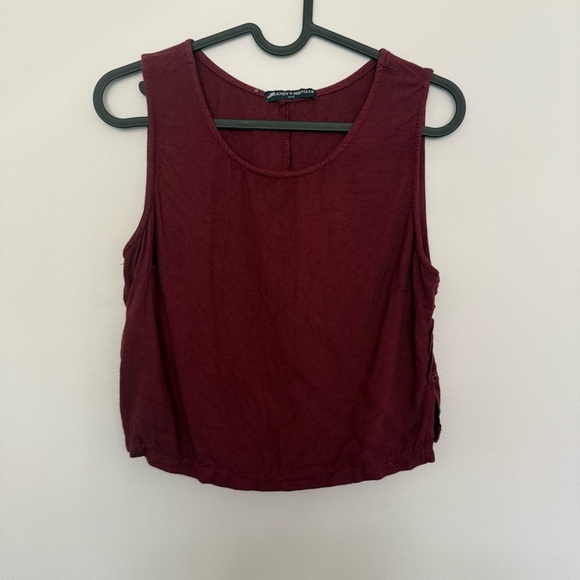 Brandy Melville Tops - Brandy Melville Burgundy Tank‎ Top